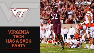 Virginia Tech's Defense Has A Sack Party Against Syracuse