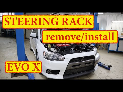 Рулевая рейка - замена | Steering rack removal - Mitsubishi Lancer EVO X