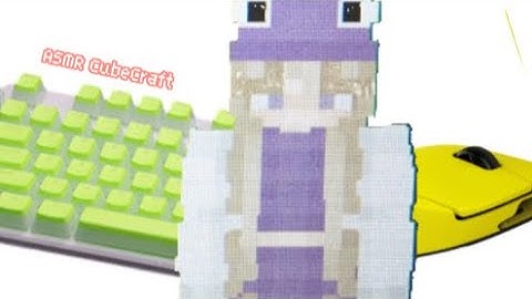 Keyboard+Mouse ASMR SATISFYING | Cubecraft bridges (icy bridge+100fps)