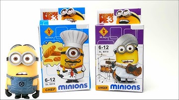 Minion Lego Set - Chef and Singer