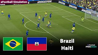 🔴Live- Brazil vs Haiti | World Cup 2026 | eFootball PES21 Simulation screenshot 2