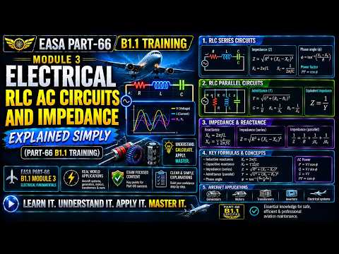 EASA Module 3 Electrical | RLC AC Circuits & Impedance Explained (Part-66 B1.1 Training)