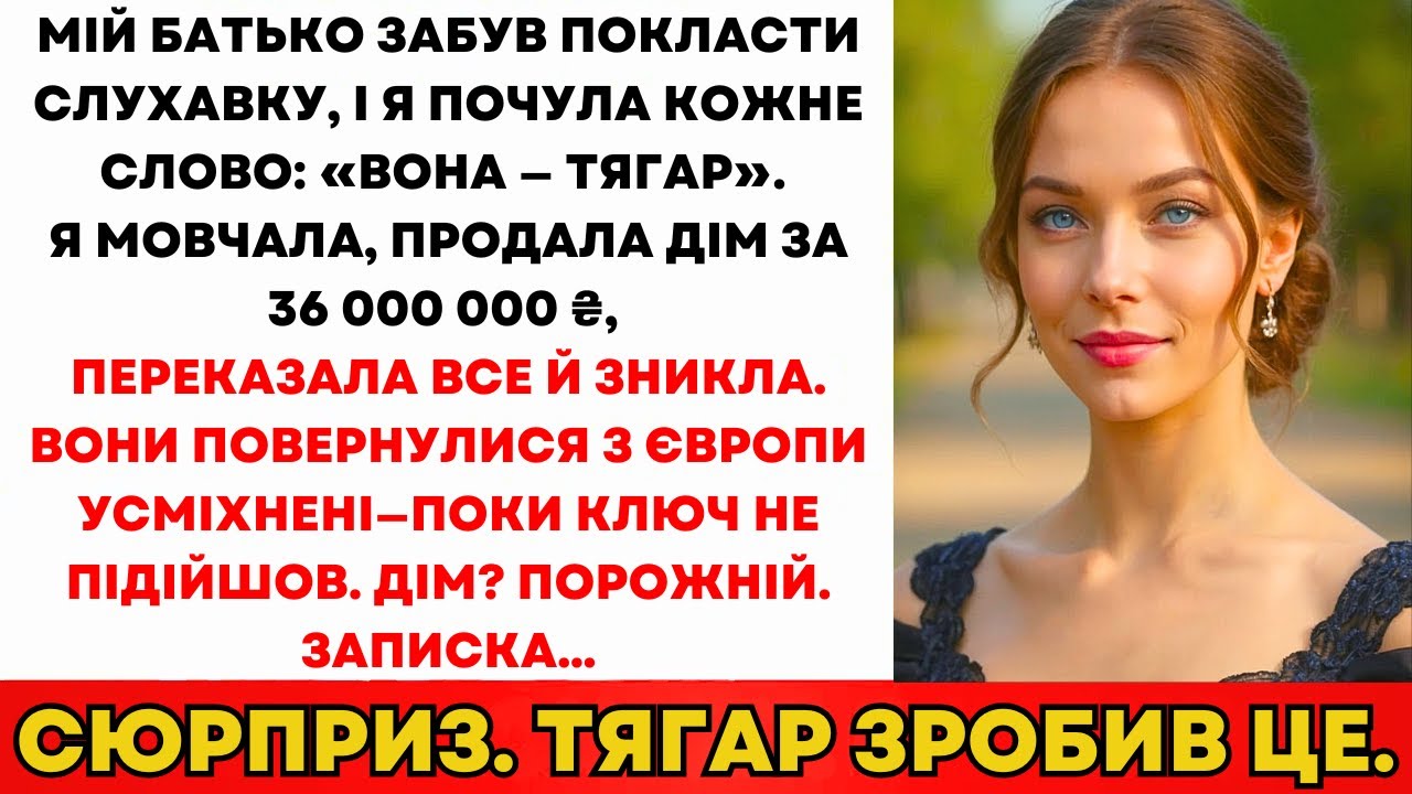 Тато Забув Покласти Трубку. Я Почула: «Вона Тягар.» Мовчала. Продала Дім За 40 Млн ₴