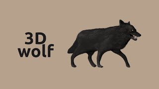 3D wolf (Turntable)
