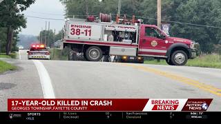Information 17-year-old killed in Fayette County crash Update