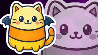 How to draw a funny Candy Corn Cat 🎃🐱 Cute & Easy Halloween Drawing with Posca Markers Net Worth