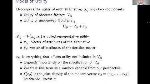 Week 3: Random Utility Model | Video 2: Random Utility Model