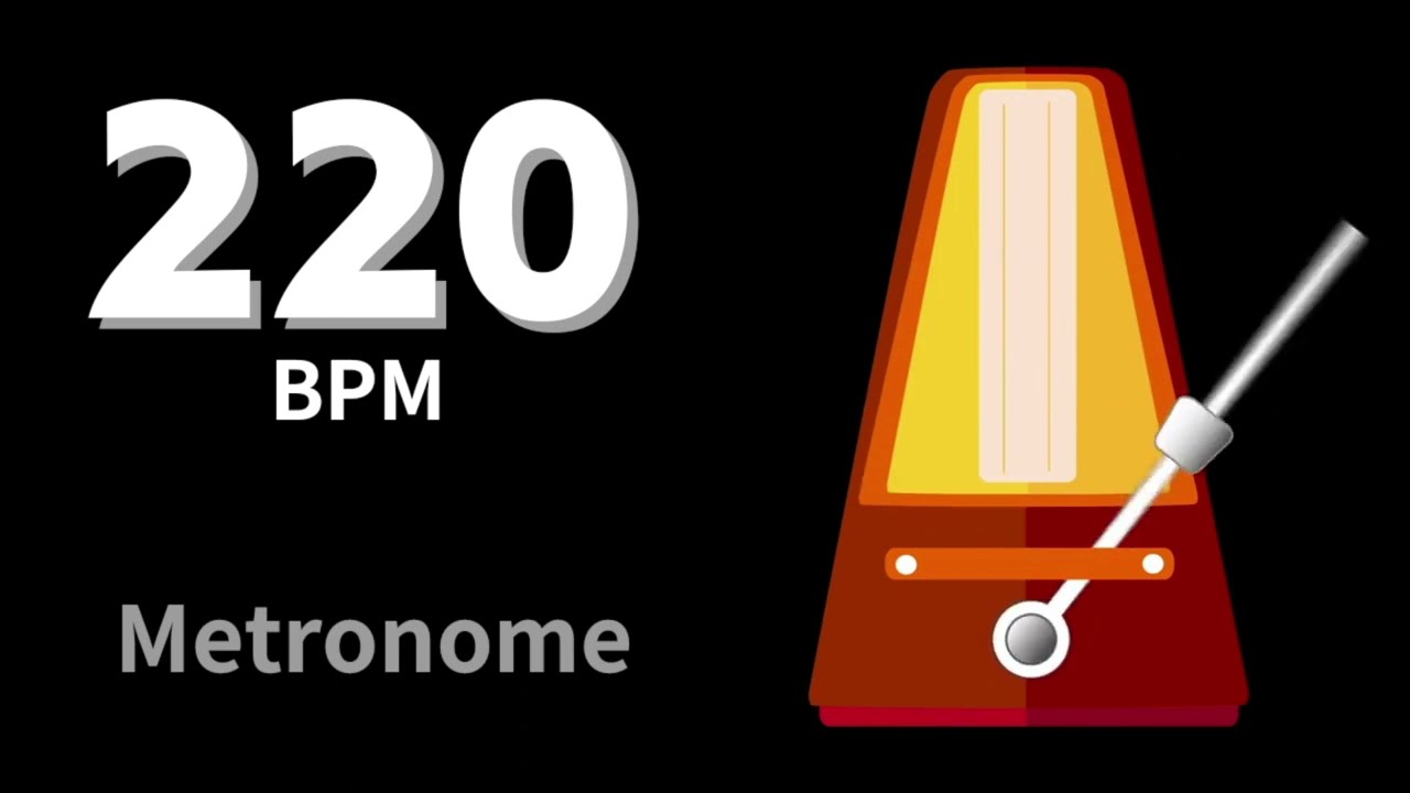 メトロノーム】220 BPM / Tempo 220 / テンポ 220 / Metronome / 練習