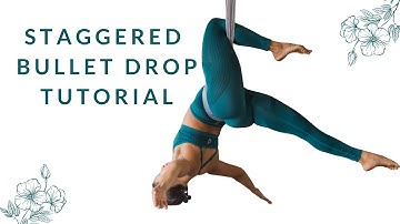 Hammock staggered bullet drop tutorial- aerial yoga