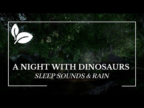 3 HOURS of JURASSIC PARK AMBIENCE & ASMR - Relaxing Rain Sounds for Sleeping in Jurassic Park