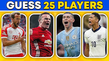 Guess 25 England Football Players | Football Quiz 2025