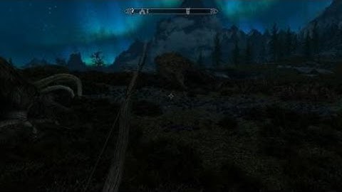 Skyrim - Slow Time Mod Sends Giant Flying