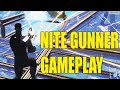 NITE GUNNER SKIN Game Play in Fortnite Zone Wars