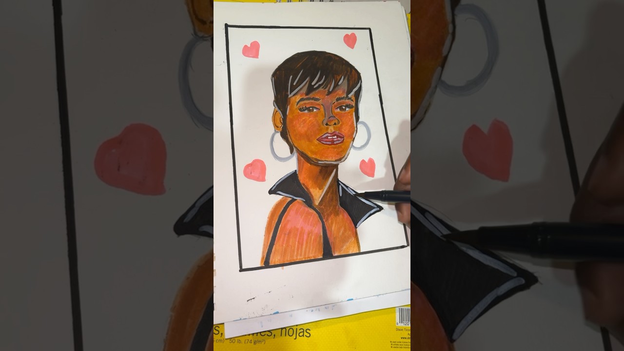 Strong Bold Unapologetically her. 🎨✨ What vibe are you getting from this portrait? 