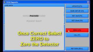 Calibrating an Oliver IGD Toxic Gas Detector