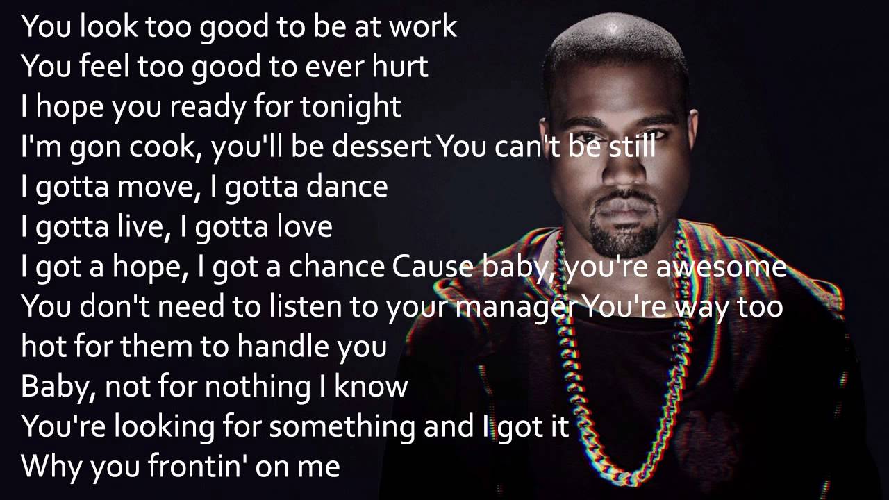 Kanye West Awesome lyrics + picture - YouTube