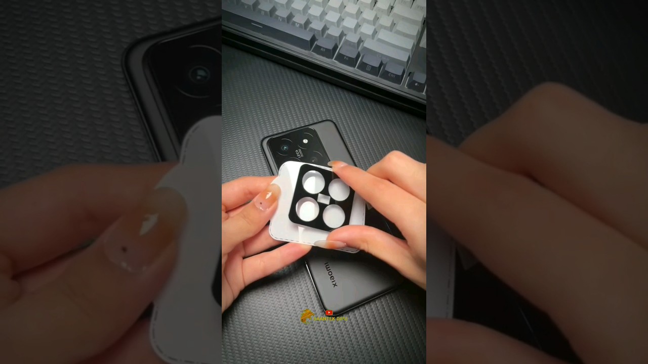 Xiaomi 14 pro camera protector installation 😱🥰 camera glass cover Xiaomi mobiles 🥰 