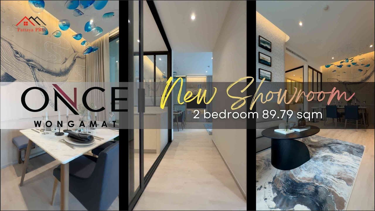 🎉 ONCE WONGAMAT 🔥 New Showroom Tour | 2 Bedroom 89.79 sqm + Jacuzzi  |  Luxury Unit |