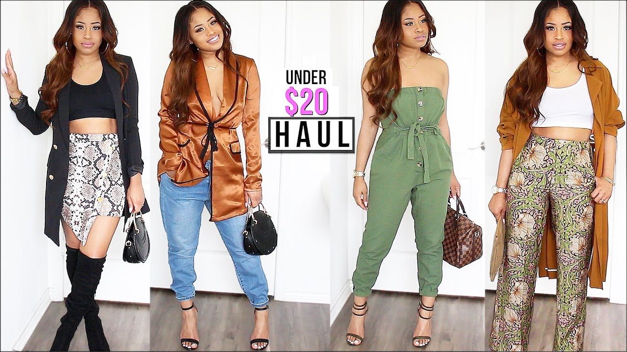 UNDER $20 TRY-ON HAUL How To Be Fly On A Budget! - YouTube