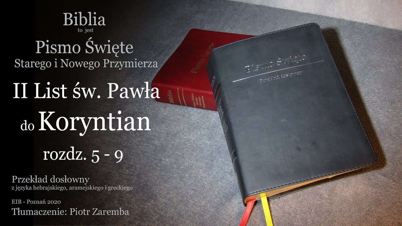Sprawdzian 4 świat Biblii Język Polski Klasa 5 Drugi List Pawła do Koryntian rozdz. 5 - 9 - Audio Biblia Przekład