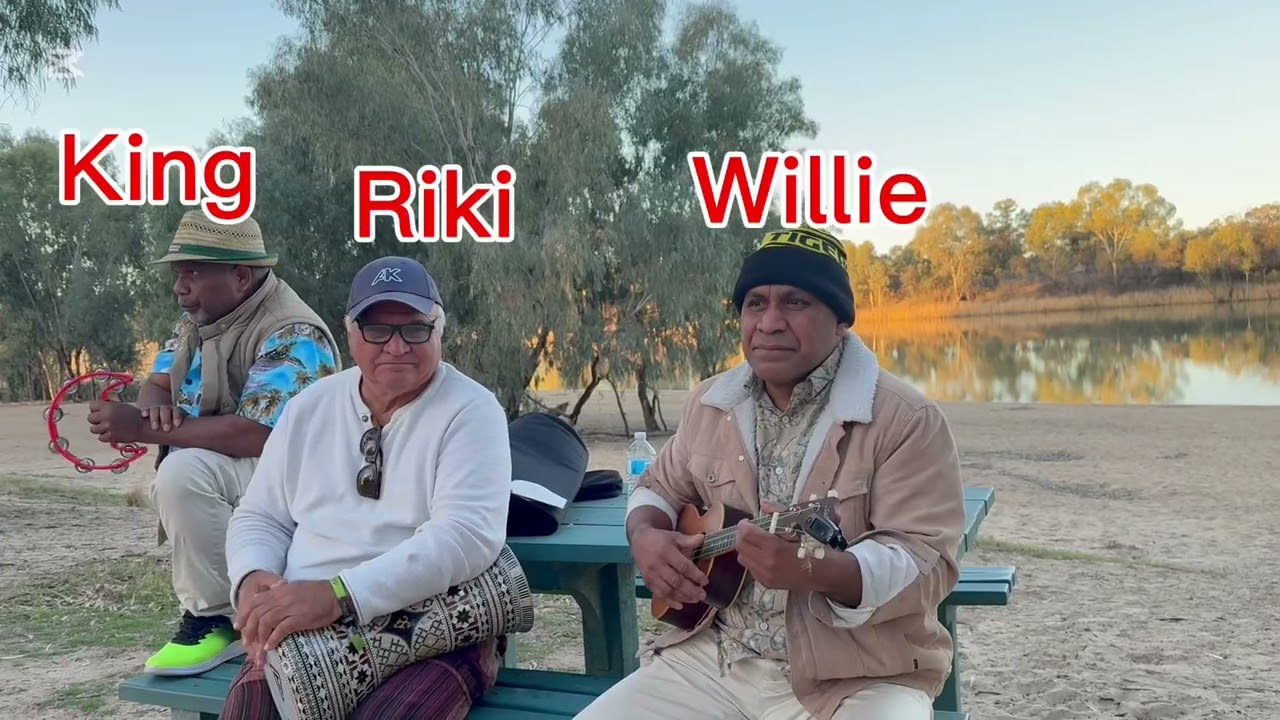 Two islands boys meet with one Greek singing songs of harmony listening and enjoy