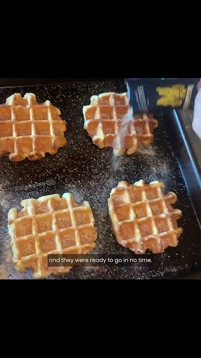 Belgian Liège Waffles (with pearl sugar)