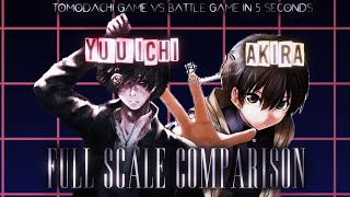 Yuuichi Katagiri vs Akira Shiroyanagi | Full-Scale Comparison | Tomodachi Game vs BGI5S