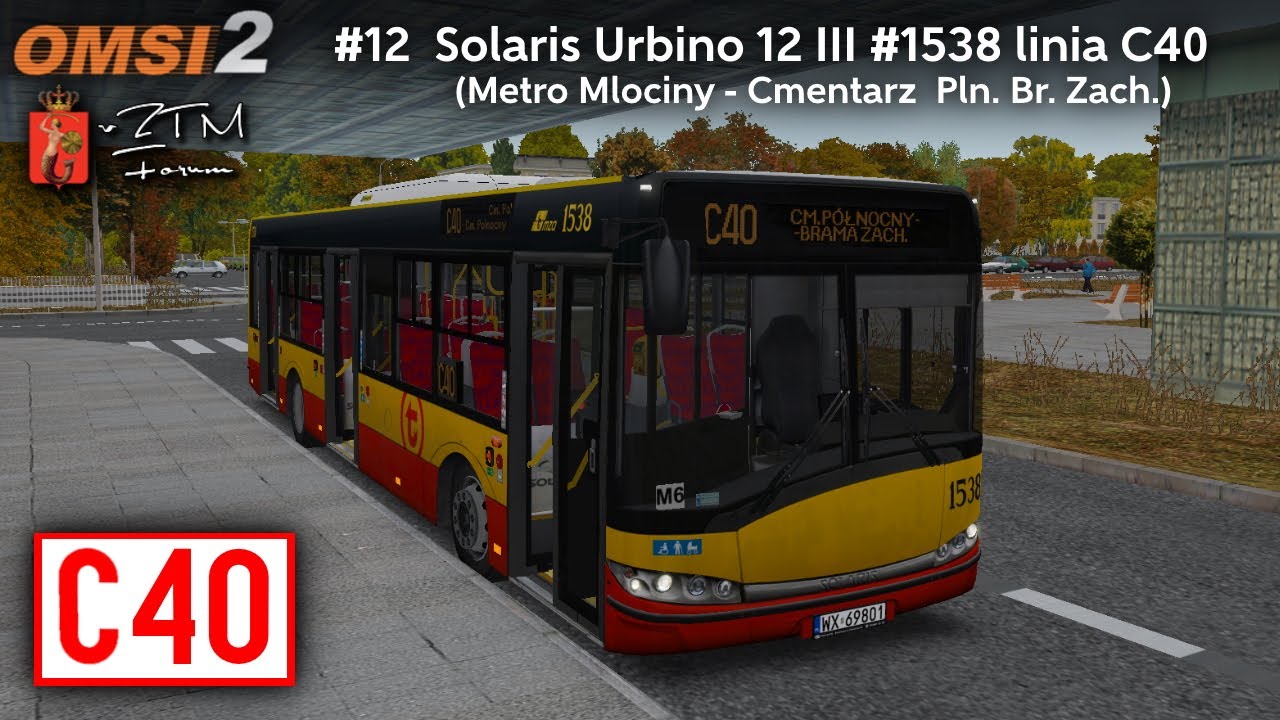 [OMSI 2 #12] Akcja znicz 2022 - Solaris Urbino 12 III #1538 (linia C40)