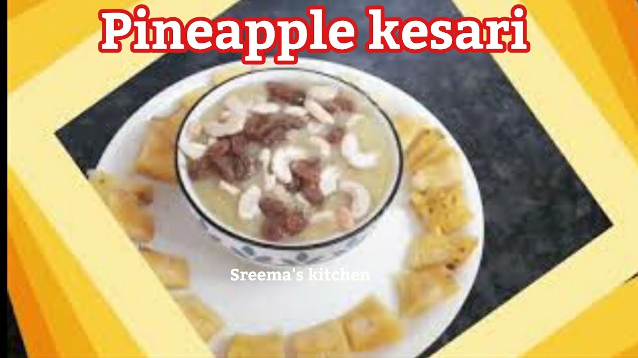 Pineapple kesari Recipe in Tamil அன்னாசி பழ கேசரி Sweet Recipe in