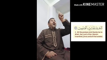 سورة الفاتحة بلغة الاشارة مع القارء عبد الفتاح حميداتو اما جامع النخلة اولاد احمد الوادي - الجزائر -