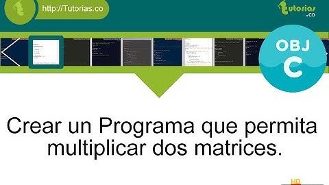 POO + arrays + Objective C (producto entre dos matrices)