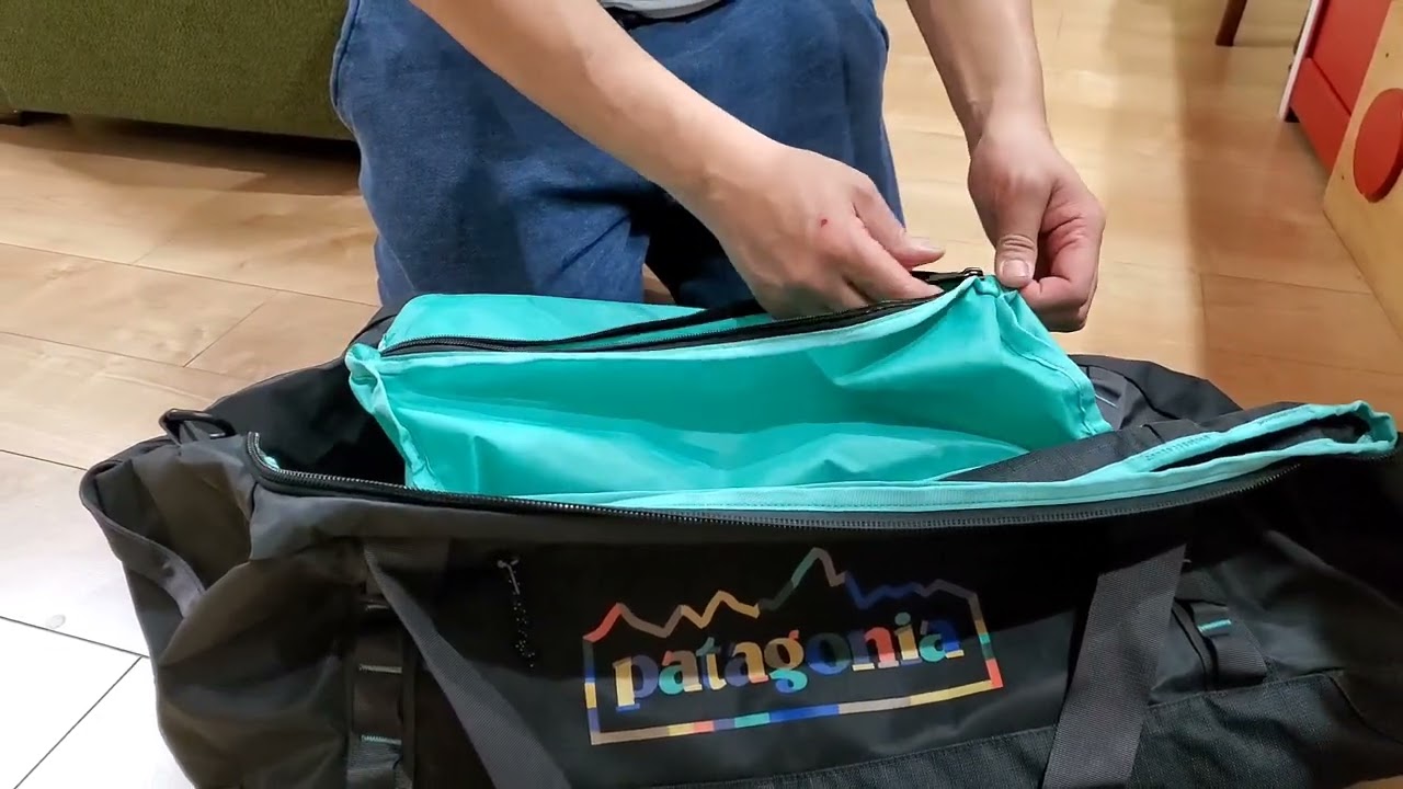 patagonia ブラックホール ダッフル 60L ダークグリーン 2WAY Patagonia「ブラックホールダッフル」広げてみた - YouTube