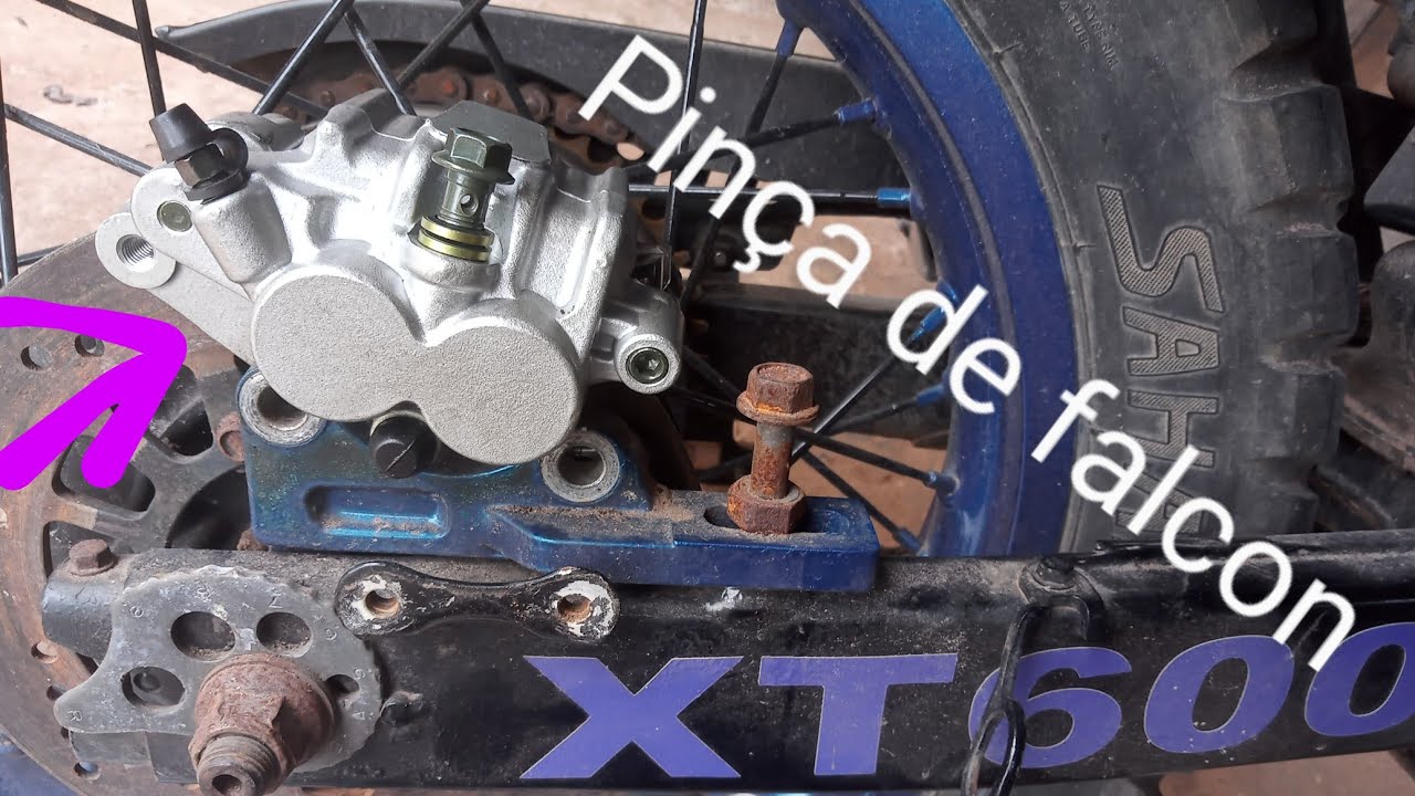 xt 600 adaptação pinça de freio dianteira de Falcon/como fazer macho de um parafuso