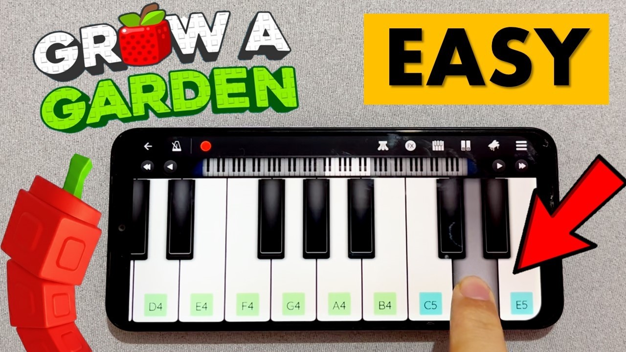 Anyone Can Play This: Grow a Garden on Piano - Morning Mood (Super Easy) 🎹