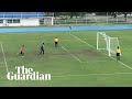 Goalkeeper Celebrates Prematurely Before Penalty Spins Back Into Goal Goalkeeper Celebrates Prematurely Before Penalty Spins Back Into Goal