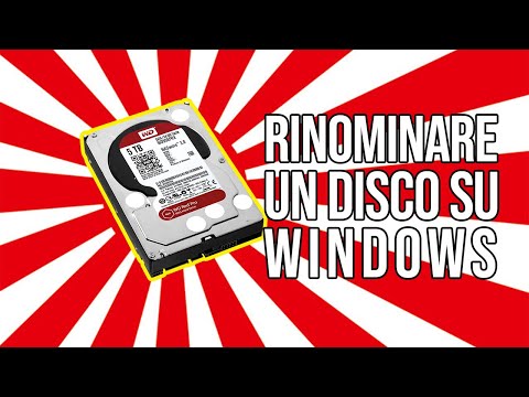 Video: Come Rinominare L'unità Di Sistema