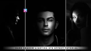 Picsart Dark Shadow Glowing Eye Effect Photo Editing Tutorial || Black Photo Editing Picsart screenshot 1