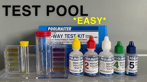 How To Test Pool Chlorine Levels And How To Test Pool PH Levels (Maintain Pool Water)