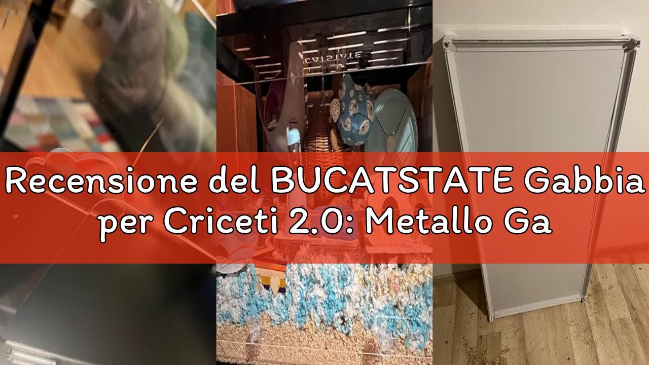 Recensione del BUCATSTATE Gabbia per Criceti 2.0: Metallo Gabbia Criceto Grande Impilabile Facile da