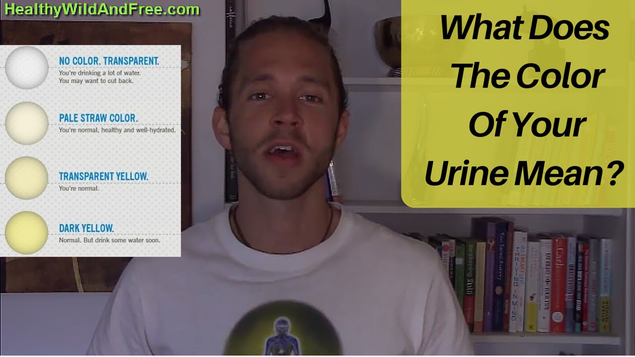 What color should urine be in a healthy person?