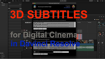 Creating stereoscopic 3D subtitles for Digital Cinema in Davinci Resolve