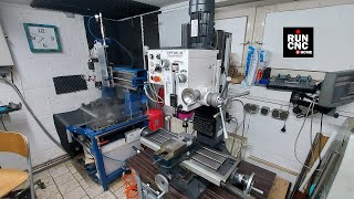 How to tram a benchtop mill (Optimum MB4) with epoxy
