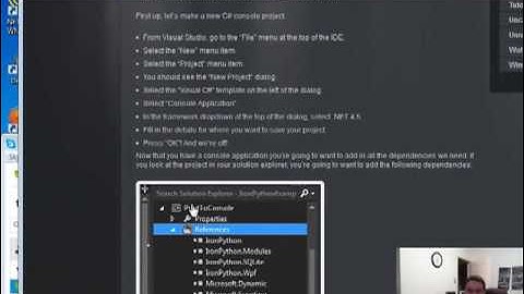 Demo of IRON Python in DotNet CSharp C# application