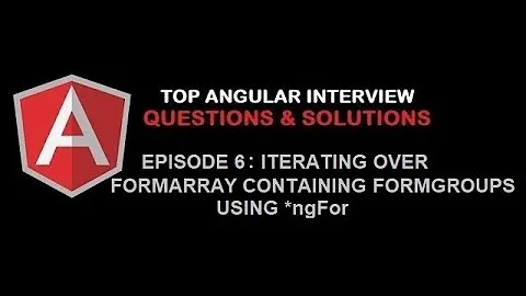 How to iterate over a formarray containing formgroups using ngFor in an Angular template?