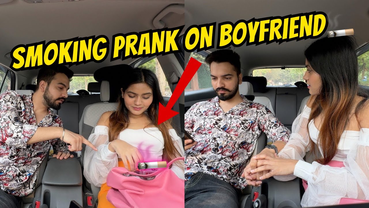 SMOKING PRANK ON BOYFRIEND 🚬 AAJ KE BAAD PRANK NAHI KRUNGI😣 BAHUT BURA HUA PRANK MAI #youtuber #vlog
