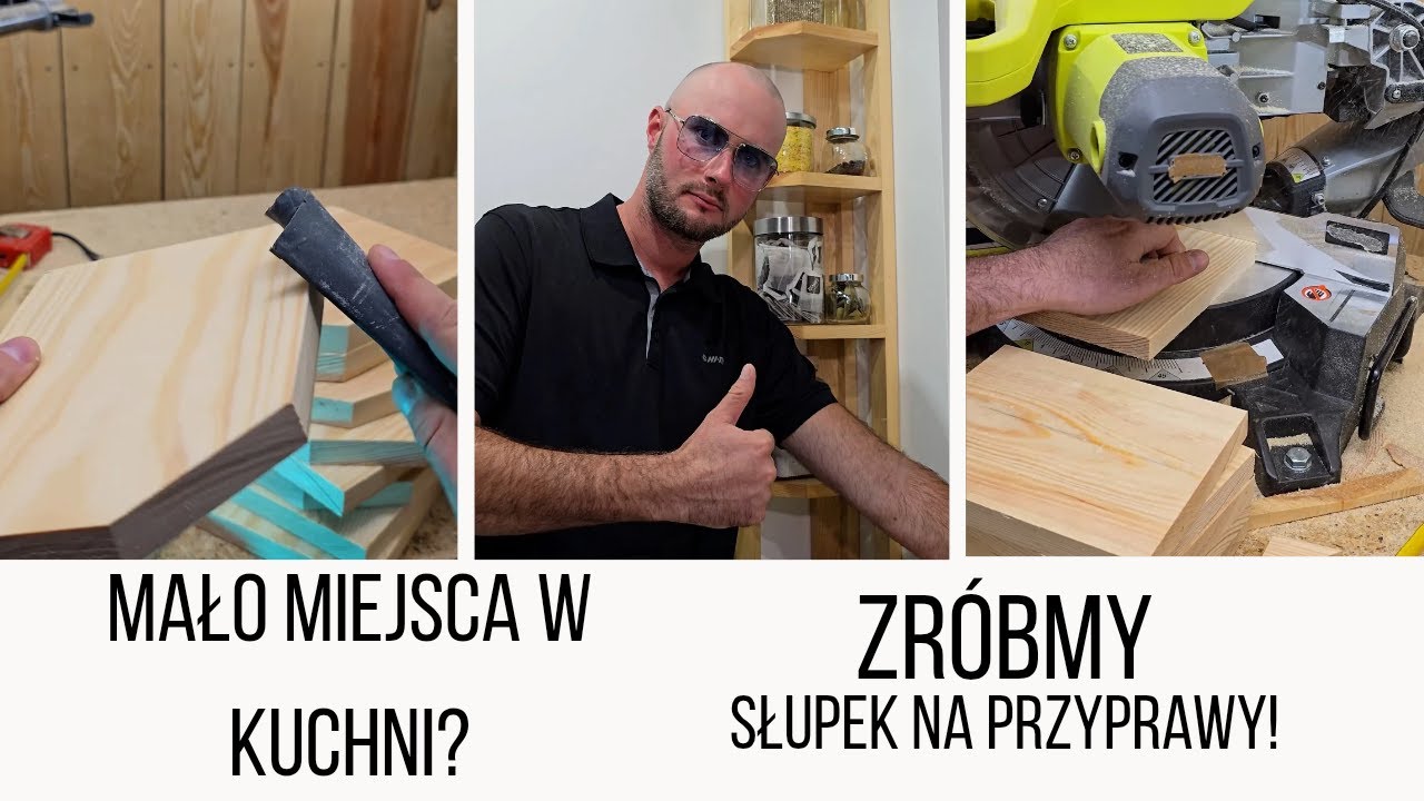 Mało miejsca w kuchni? Słupek na przyprawy, krok po kroku. 