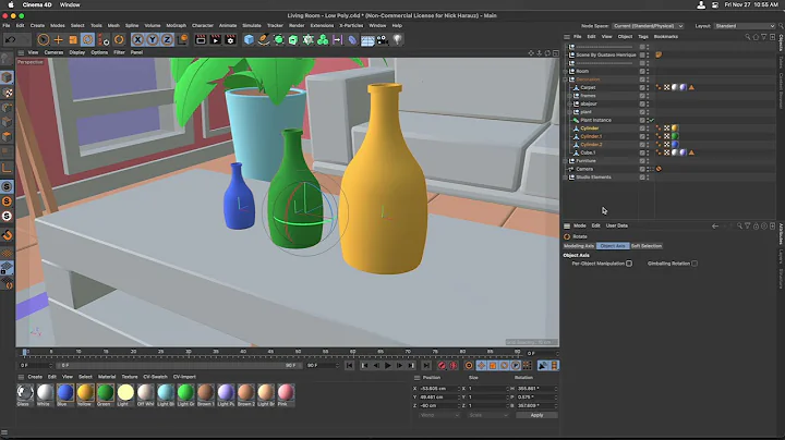 Cinema 4D: Per Object Rotation Manipulation