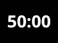 50 Minute Timer 4K⏱️ | 50 Min Countdown (No Music, Black Screen)