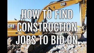 How to Find Construction Jobs to Bid On