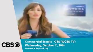 CBS Commercial Breaks (October 1st, 2014, WCBS-TV)